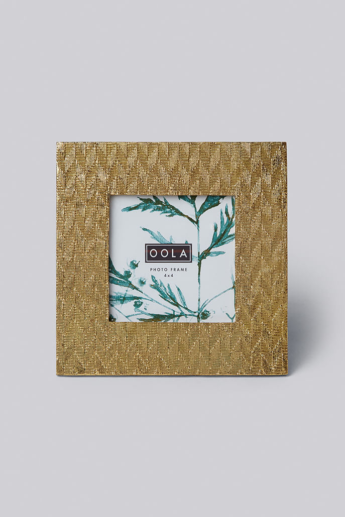 Square Gold Photo Frame - Styled