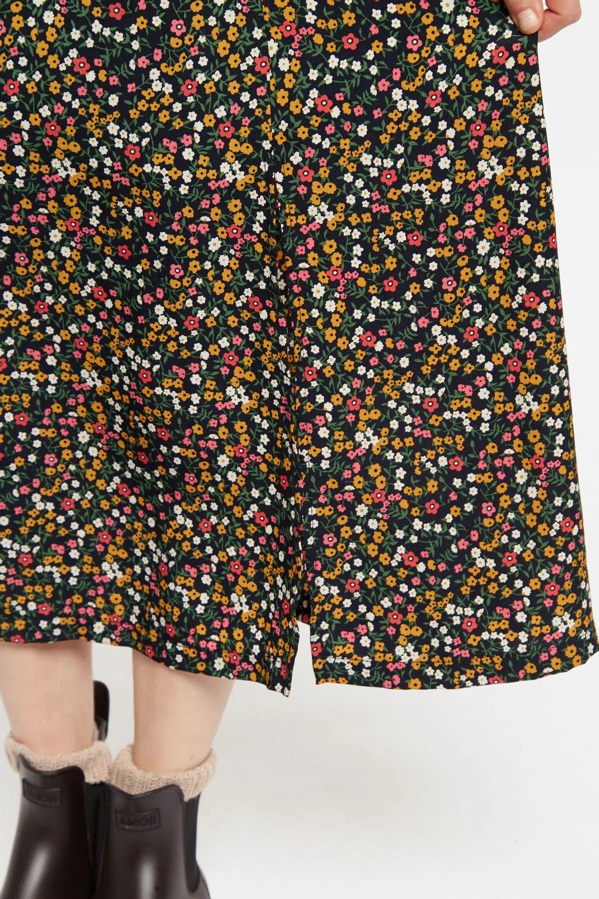 Louche Kiyo Dippy Ditsy Print Midi Skirt