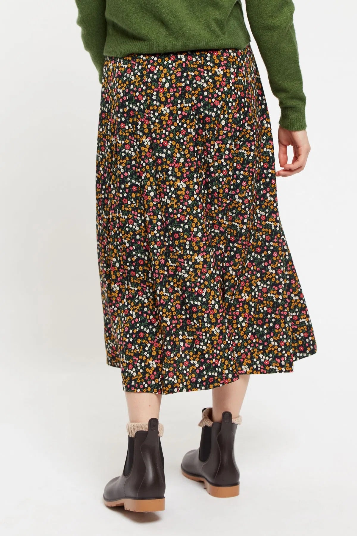 Louche Kiyo Dippy Ditsy Print Midi Skirt - Detail 2