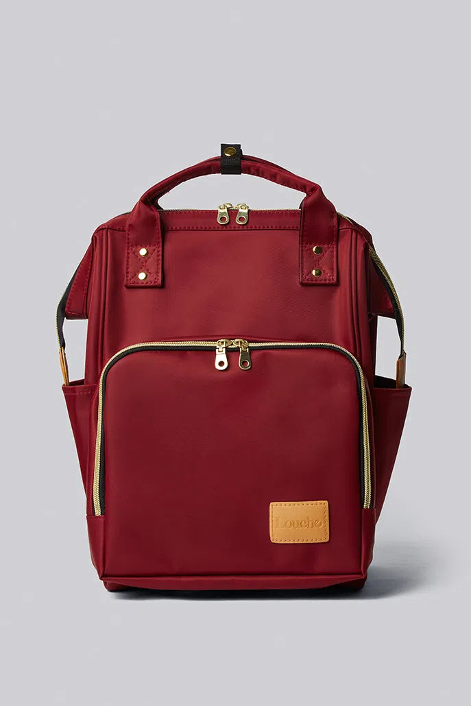 Louche Lexi Framed Backpack Burgundy