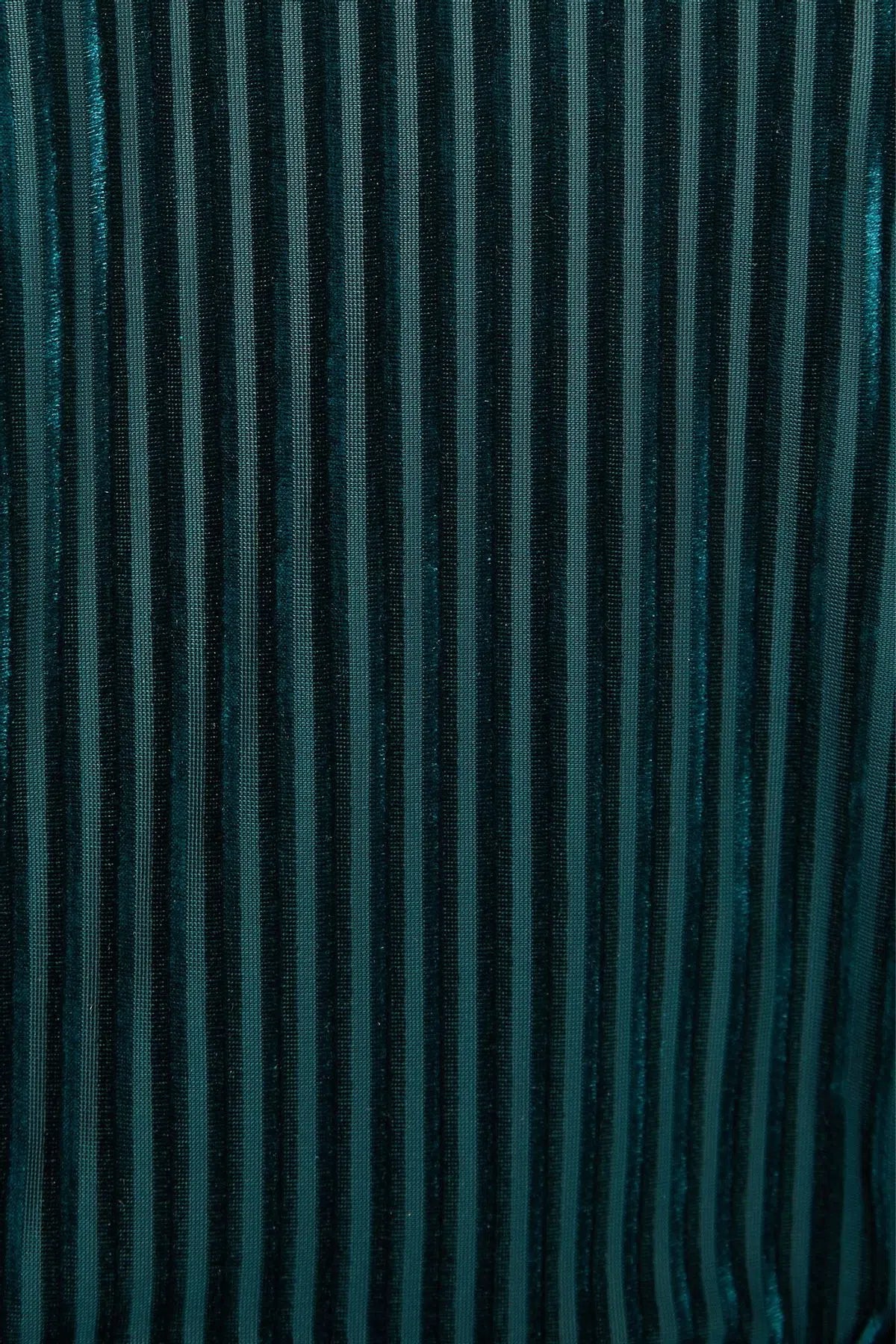 Louche Mouna Velvet Stripe Midi Dress - Styled