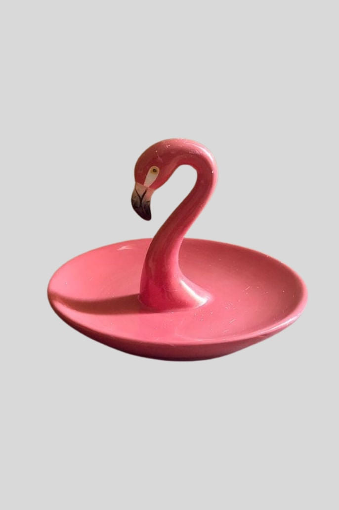 Ceramic Flamingo Jewellery Dish
