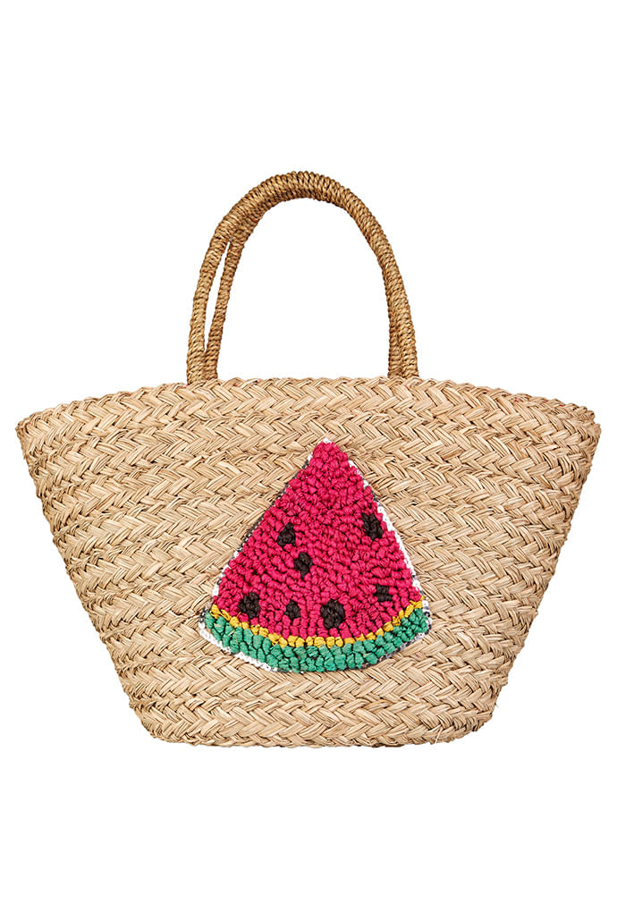 Winnie Straw Bag Watermelon
